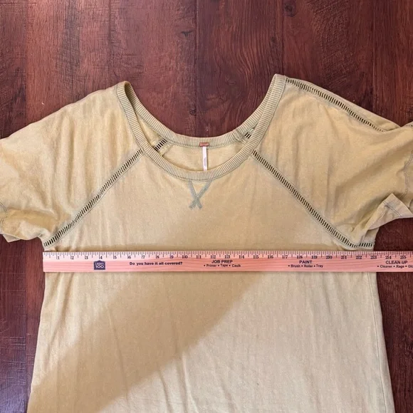 FREE PEOPLE oversized lightly tie dye boho maxi dress, size L, but can fit 1X - Picture 7 of 13